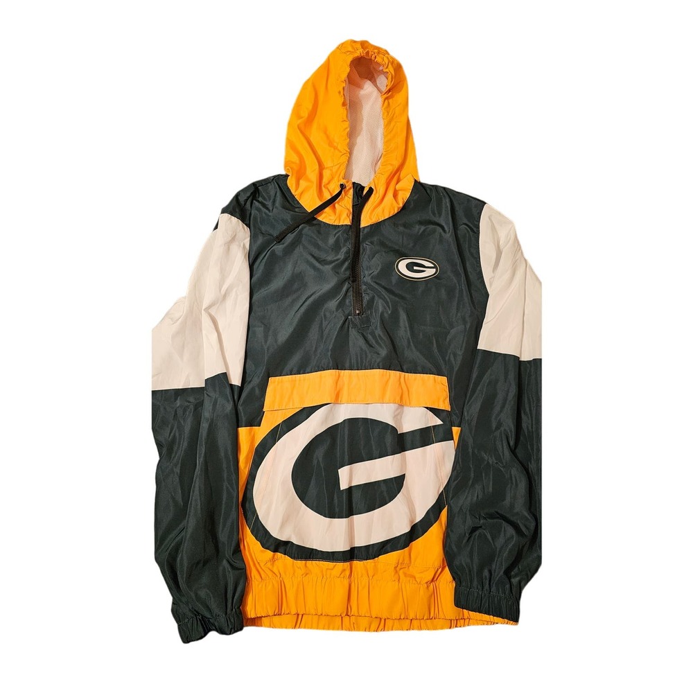 Green Bay Packers‎ Team Apparel Windbreaker size large windbreaker jacket